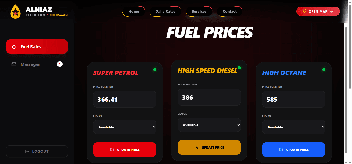 Alniaz Petroleum – Premium Fuel Station Website gallery image 8