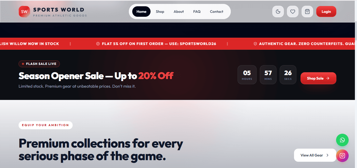 Sports World – E-Commerce & Store Management System gallery image 2