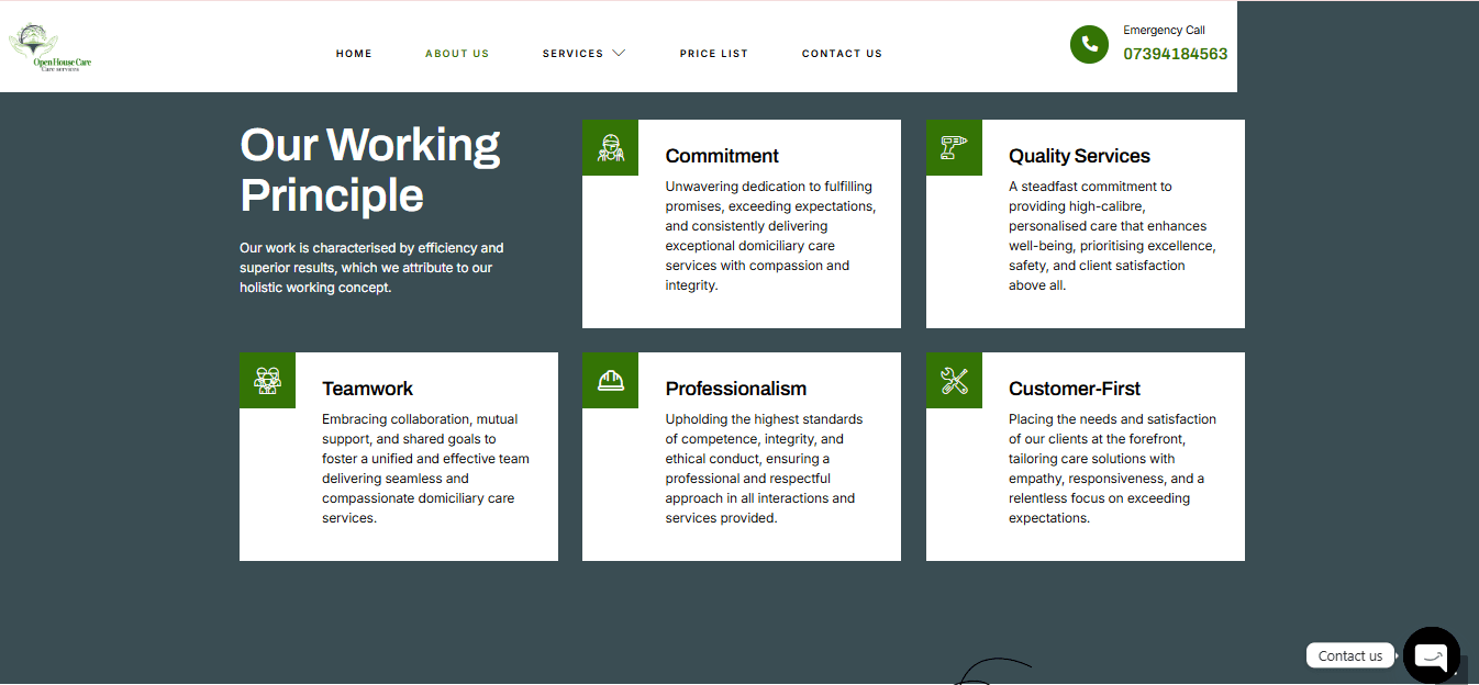 Open House Care – Healthcare & Domiciliary Care Website gallery image 2