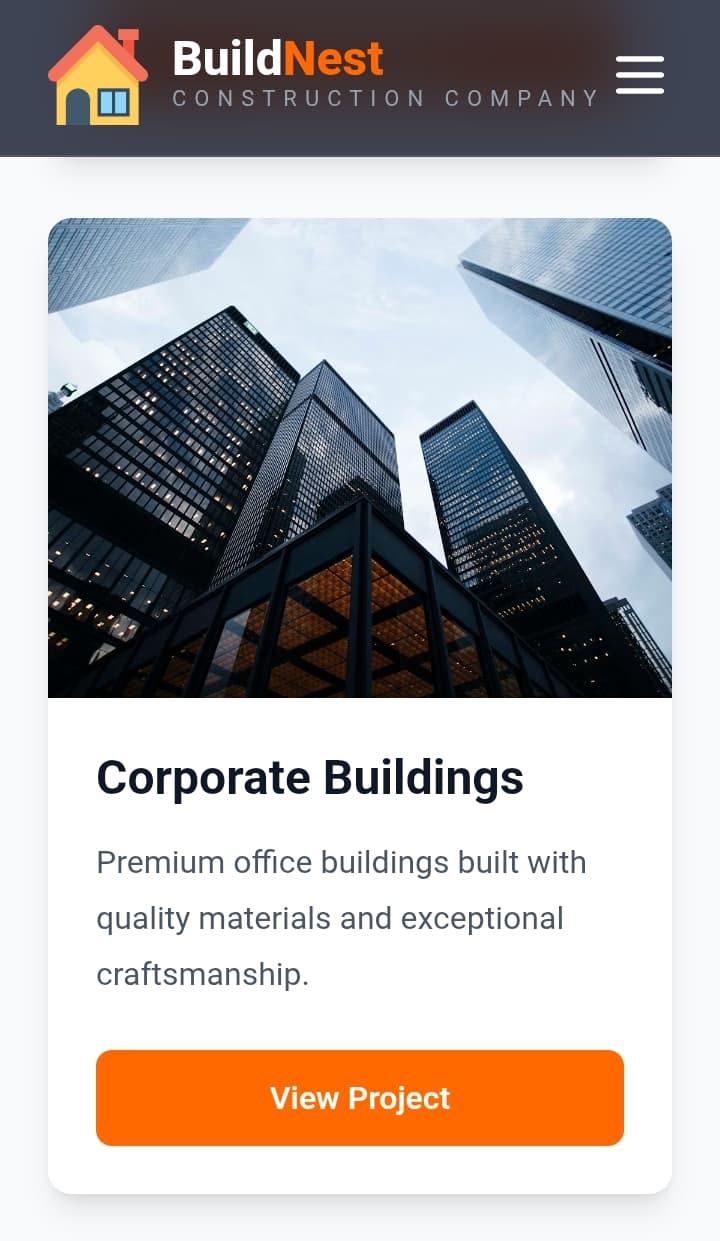 BuildNest – Modern Construction Company Website gallery image 4
