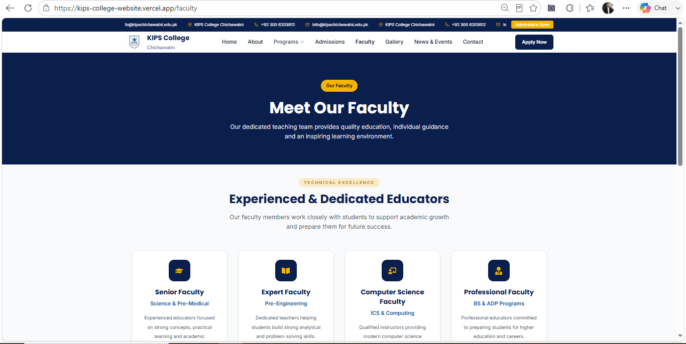 KIPS College Chichawatni – College Website gallery image 4